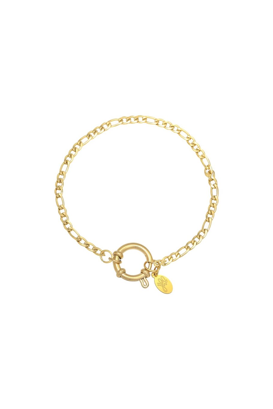Bracelet Chain Faye Silver Color Stainless Steel 